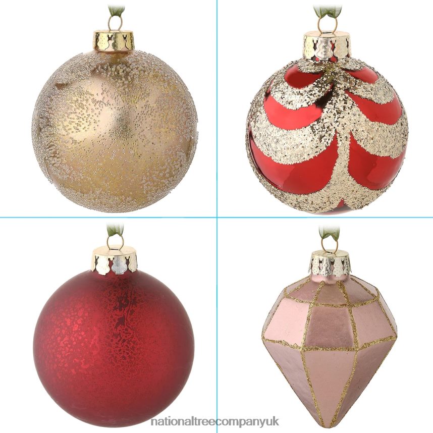 decoration | National Tree Company 20-Piece Christmas Tree Ornament Set Vienna Waltz Collection F2L4F526